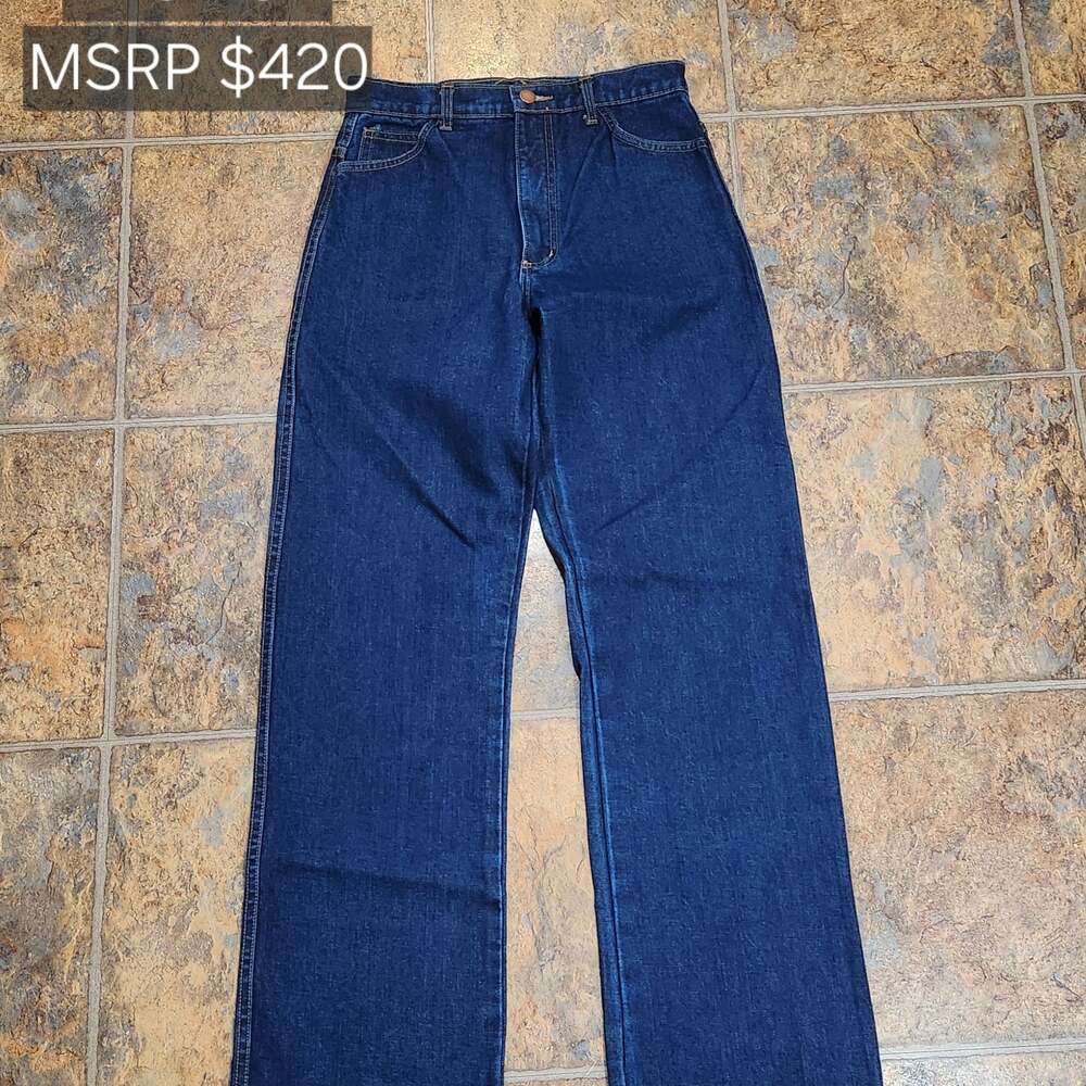 Judi Rosen High Rise Wide Leg Denim Jeans